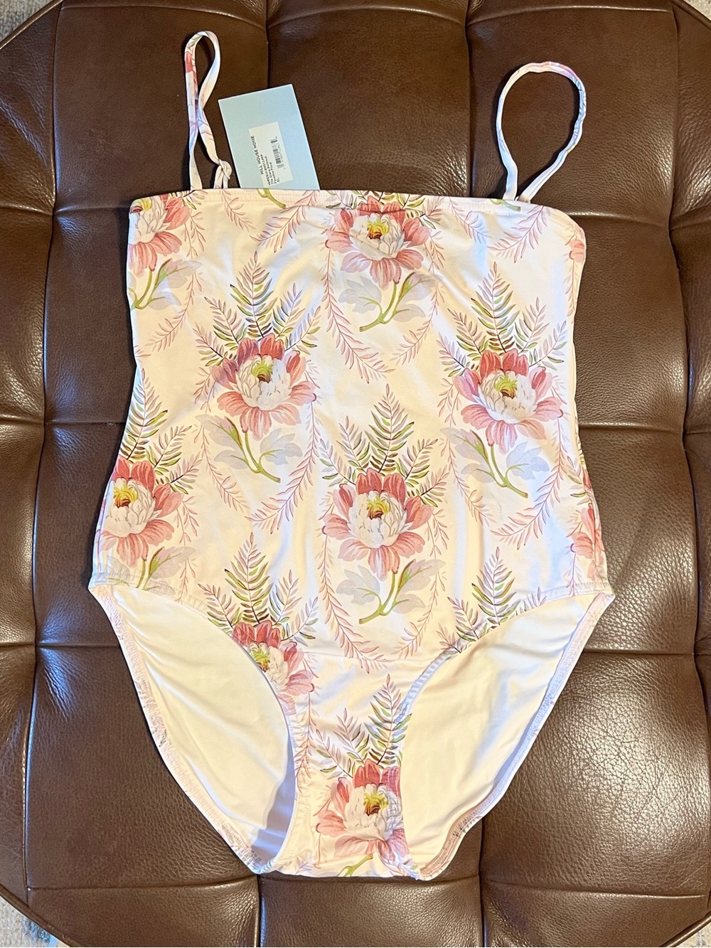 Hill House Girls' Pink Floral One-Piece Swimsuit NWT Size XL